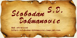 Slobodan Dokmanović vizit kartica